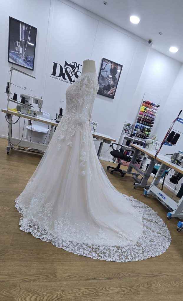 Cathedral Train Gown — D&S Clothing Alteration & Dry Cleaning, Birmingham
